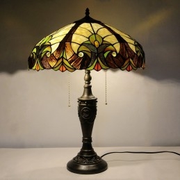 Lampu Meja Tiffany Retro 18...