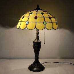 Lampu Meja Tiffany Retro 16...