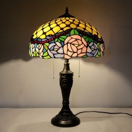 Lampu Meja Tiffany Retro 16...