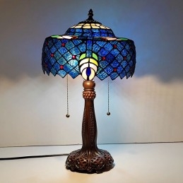 Lampu Meja Gaya Tiffany...